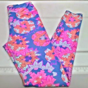 LuLaRoe Tween Leggings - Floral Print